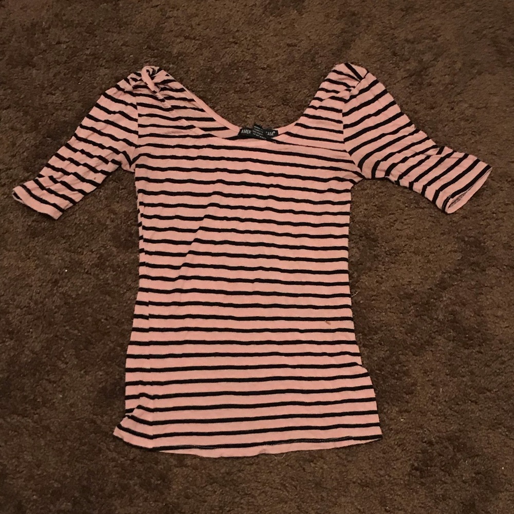 Pink Stripped Top